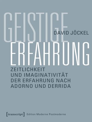 cover image of Geistige Erfahrung